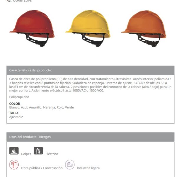 Casco Naranja Con Rachet Y Gafa Adaptable