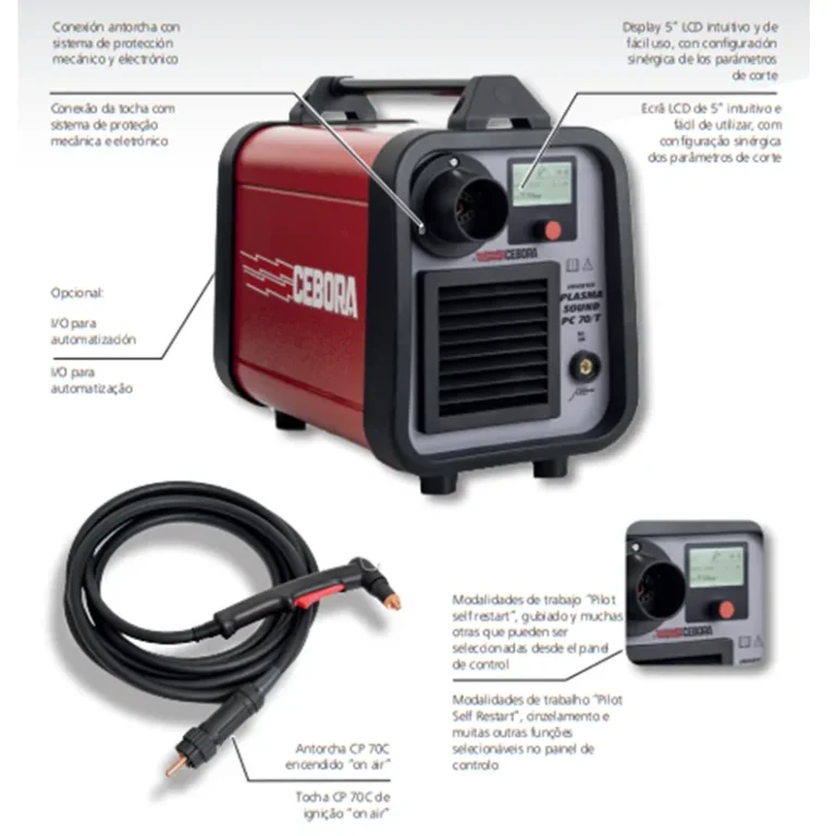 Generador de corte por Plasma CEBORA PLASMA SOUND PC 70/T (Art 334)