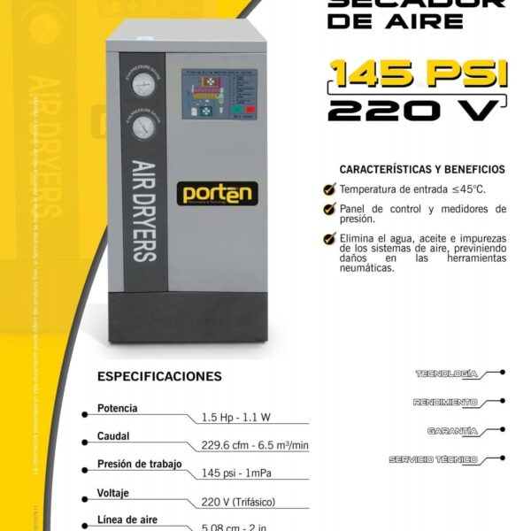 WhatsApp Image 2023-09-04 at 14.40.40 Secador de Aire 220v Trifasico Para Compresor Xct-40 Prtn