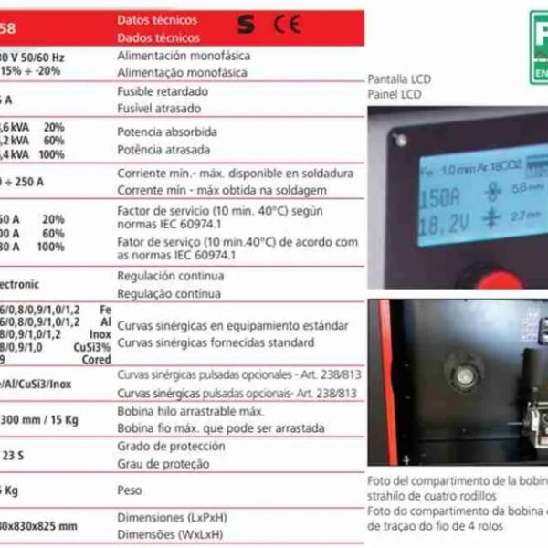 Soldadora MIG Cebora SYNSTAR 250M ART358