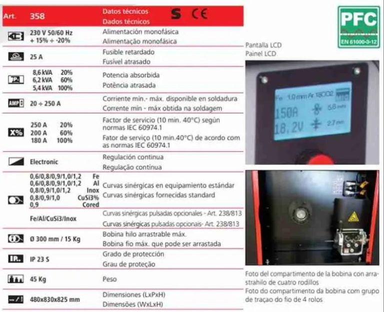 Soldadora MIG Cebora SYNSTAR 250M ART358