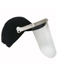 Gorra Resistente A Impacto Negra Con Proteccion Facial Estireno